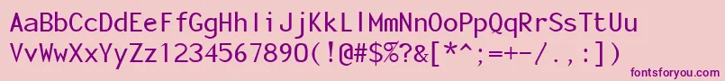 FonotoneRegular Font – Purple Fonts on Pink Background