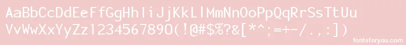 FonotoneRegular Font – White Fonts on Pink Background