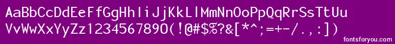 FonotoneRegular Font – White Fonts on Purple Background
