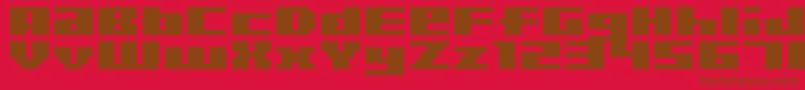 Bmria Font – Brown Fonts on Red Background