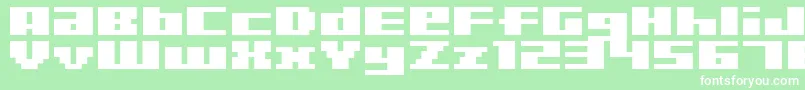 Bmria Font – White Fonts on Green Background