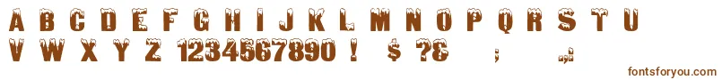 Gloomlaser Font – Brown Fonts on White Background