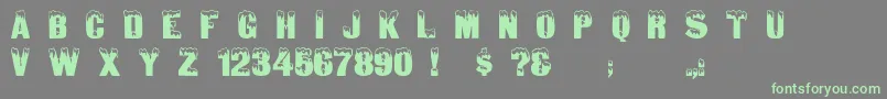 Gloomlaser Font – Green Fonts on Gray Background