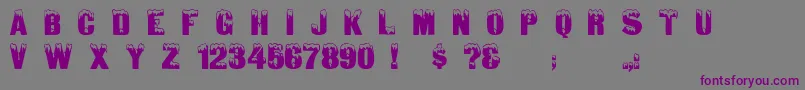 Gloomlaser Font – Purple Fonts on Gray Background