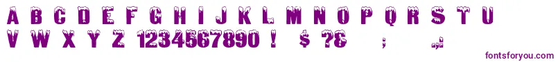 Gloomlaser-Schriftart – Violette Schriften