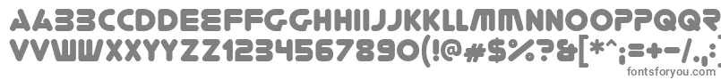 Youregone-fontti – harmaat kirjasimet valkoisella taustalla