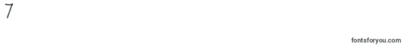 Sugarpie-Schriftart – Schriften für die Ziffer 7