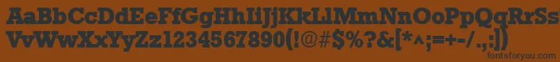 StaffordlhBold Font – Black Fonts on Brown Background