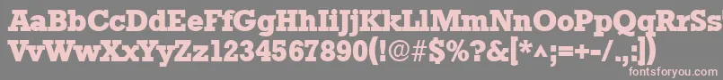 StaffordlhBold Font – Pink Fonts on Gray Background