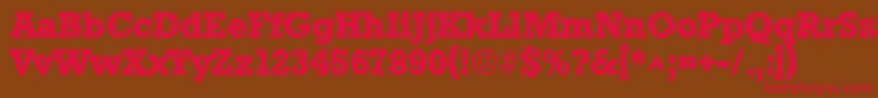 StaffordlhBold Font – Red Fonts on Brown Background