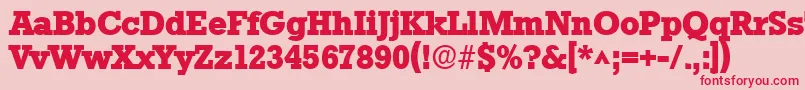 StaffordlhBold Font – Red Fonts on Pink Background