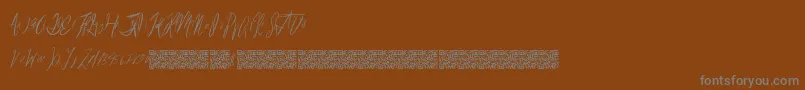 Reasonablespeculation Font – Gray Fonts on Brown Background