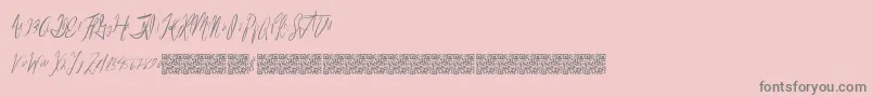 Reasonablespeculation Font – Gray Fonts on Pink Background
