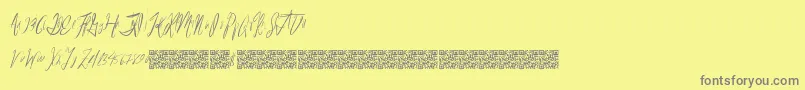 Reasonablespeculation Font – Gray Fonts on Yellow Background