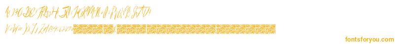 Reasonablespeculation Font – Orange Fonts on White Background
