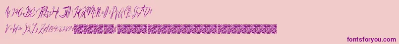 Reasonablespeculation Font – Purple Fonts on Pink Background