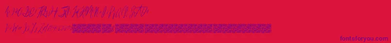 Reasonablespeculation Font – Purple Fonts on Red Background