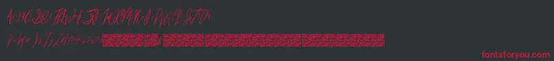 Reasonablespeculation Font – Red Fonts on Black Background