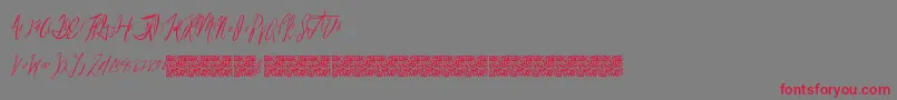 Reasonablespeculation Font – Red Fonts on Gray Background