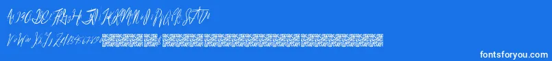 Reasonablespeculation Font – White Fonts on Blue Background