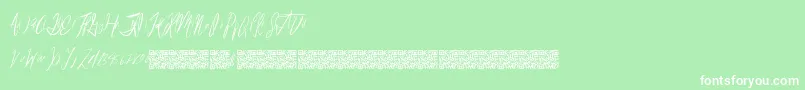 Reasonablespeculation Font – White Fonts on Green Background