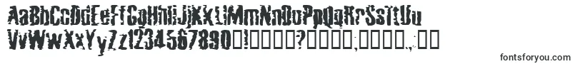 Шрифт MardiGrossDrunktype – ужасные шрифты