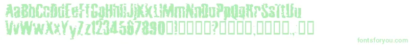 MardiGrossDrunktype-Schriftart – Grüne Schriften