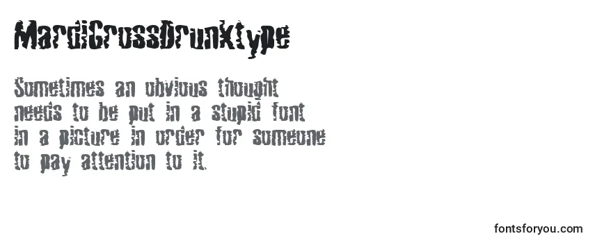 MardiGrossDrunktype-fontti