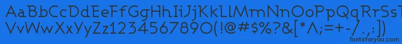 Ashbw Font – Black Fonts on Blue Background