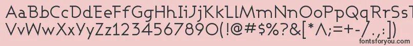 Ashbw Font – Black Fonts on Pink Background