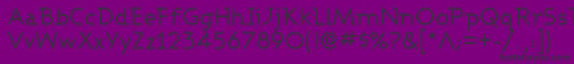 フォントAshbw – 紫の背景に黒い文字