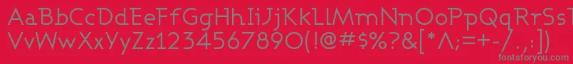 Ashbw Font – Gray Fonts on Red Background