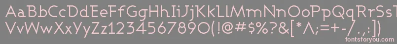 Ashbw Font – Pink Fonts on Gray Background
