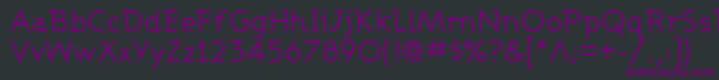 Ashbw Font – Purple Fonts on Black Background