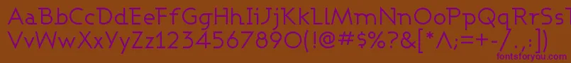 Ashbw Font – Purple Fonts on Brown Background