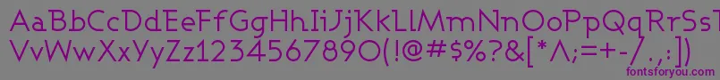 Ashbw Font – Purple Fonts on Gray Background