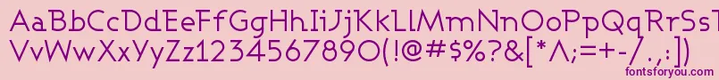 Ashbw Font – Purple Fonts on Pink Background