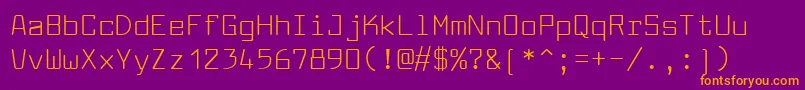 LarabiefontFree Font – Orange Fonts on Purple Background