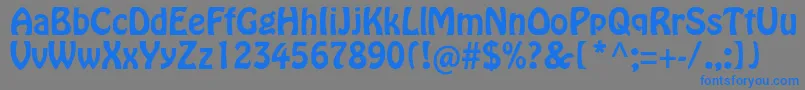 Hobostd Font – Blue Fonts on Gray Background