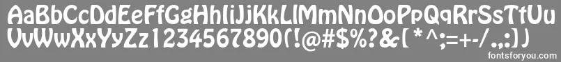 Hobostd Font – White Fonts on Gray Background