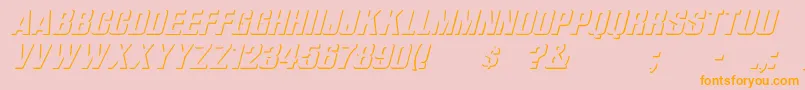 fuente WhataReliefItalic – Fuentes Naranjas Sobre Fondo Rosa