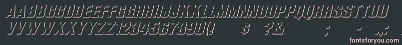 Подробнее о шрифте WhataReliefItalic Шрифт WhataReliefItalic – розовые шрифты на чёрном фоне