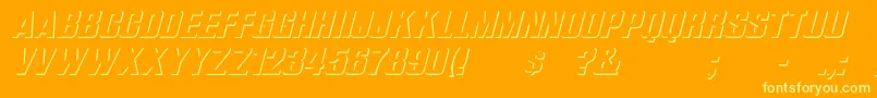 More about WhataReliefItalic Font WhataReliefItalic Font – Yellow Fonts on Orange Background