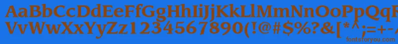 AdvisorSsiBold Font – Brown Fonts on Blue Background