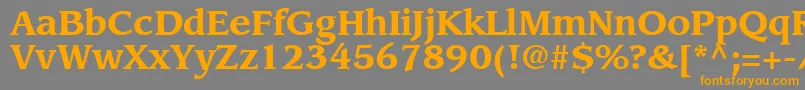 AdvisorSsiBold Font – Orange Fonts on Gray Background