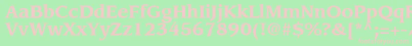 AdvisorSsiBold Font – Pink Fonts on Green Background