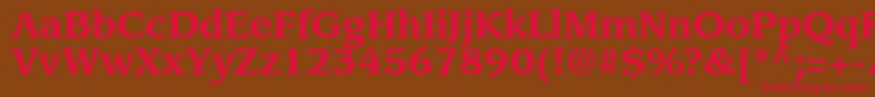 AdvisorSsiBold Font – Red Fonts on Brown Background