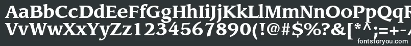 AdvisorSsiBold Font – White Fonts on Black Background