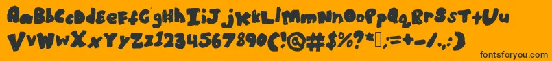 Lisätietoja Boldbronzyne-fontista Boldbronzyne-fontti – mustat fontit oranssilla taustalla