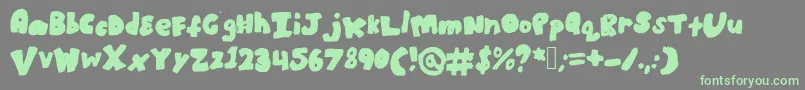 Boldbronzyne Font – Green Fonts on Gray Background